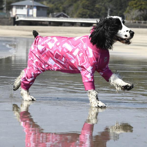 【GEWALK　ジウォーク】LGE531 プロテクト　ストレッチ　ロンパース　ラッシュガード　犬 い...