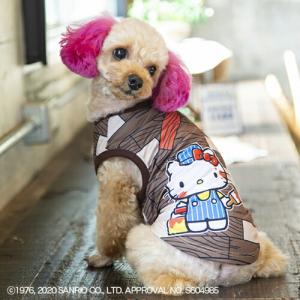 Sanrio サンリオキティのペインティングノースリーブ 犬 服 犬服 ドッグウェア　春夏