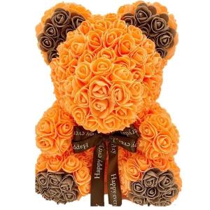 お得クーポン発行中 アーティフィシャルくまさんツートンカラー オレンジ 茶