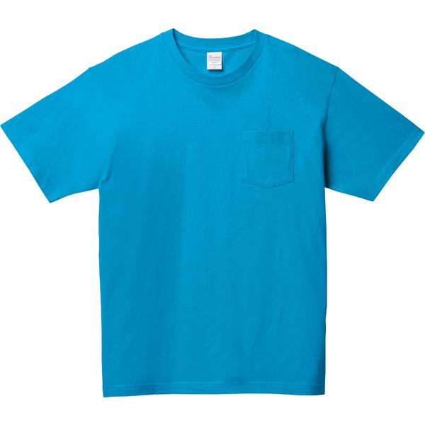 Tシャツ ポケット 綿100% 厚手 男女兼用 介護 作業 制服 おすすめ 無地 テレワーク 仕事 ...