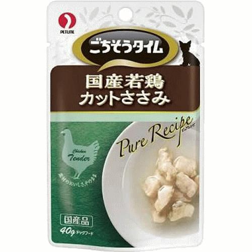 犬　おやつ　ごちそうタイム ピュアレシピ 国産若鶏カットささみ 40g