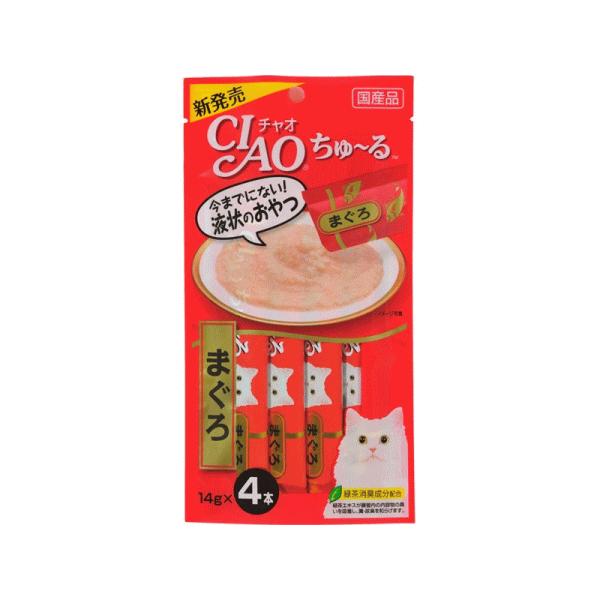 猫　おやつ　チャオ ちゅ〜る まぐろ 4本入り
