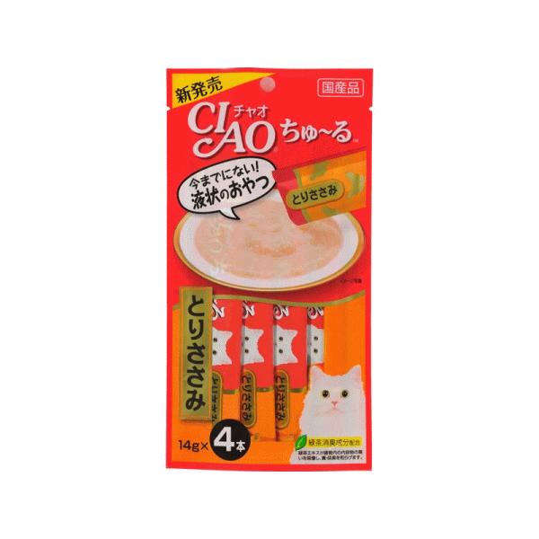 猫　おやつ　チャオ ちゅ〜る とりささみ 4本入り