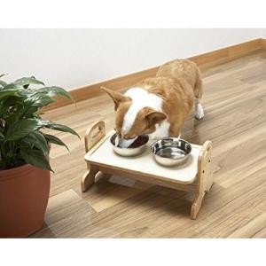 ドギーマン ウッディーダイニング M （犬・猫用食器台）｜petyafuupro