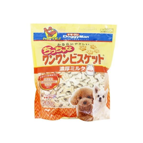 犬のおやつ　おなかにやさしいちっちゃなワンワンビスケット　濃厚ミルク　580ｇ×6個(ケース販売)