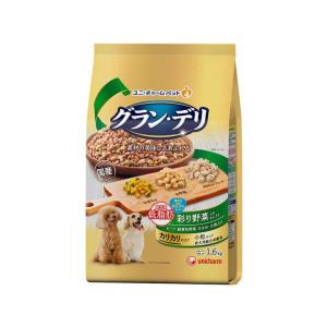 ドッグフード　ユニチャーム ペット　グラン・デリ　カリカリ仕立　成犬用　低脂肪　彩り野菜入りセレクト　1.6ｋｇ×4個(ケース販売)｜petyafuupro