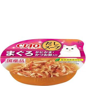 チャオカップ このままだしスープ まぐろ かにかま・かつお節入り 60g×48個（ケース販売)　｜petyafuupro