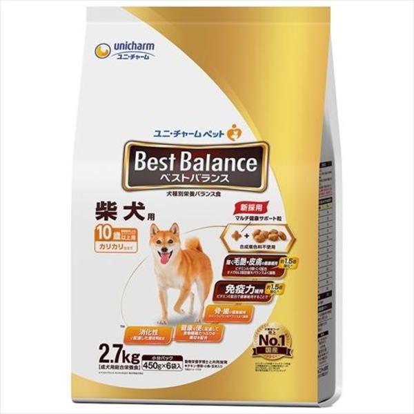 ユニ・チャーム ベストバランス柴犬用１０歳２．７ｋｇ×4個（ケース販売）　　　　　　　　　　　　　