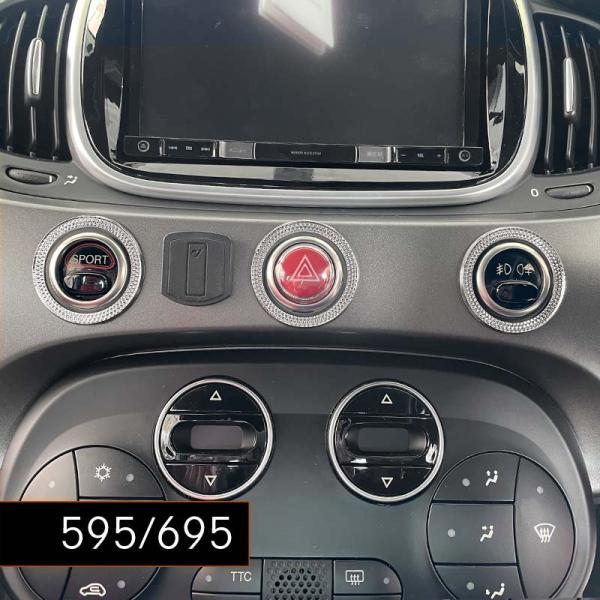 ABARTH F595 F695 ハザードリングセット ファセット 3pcs アバルト SPORT ...