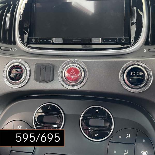 ABARTH F595 F695 ハザードリングセット トルネード 3pcs アバルト SPORT ...