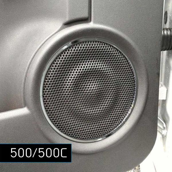 FIAT500 / 500C Granz スピーカーリング 2pcs フィアット 500 FIAT5...
