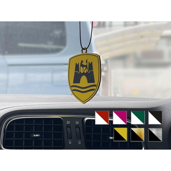 Wolfsburg 紋章 ミラーペンダント 1pcs VW ビートル ハルトデザイン HALT オリ...