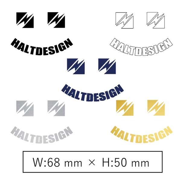 ステッカー HaltBear Cタイプ 1sheet ハルトベアー 白 黒 ゴールド 車用 シール ...