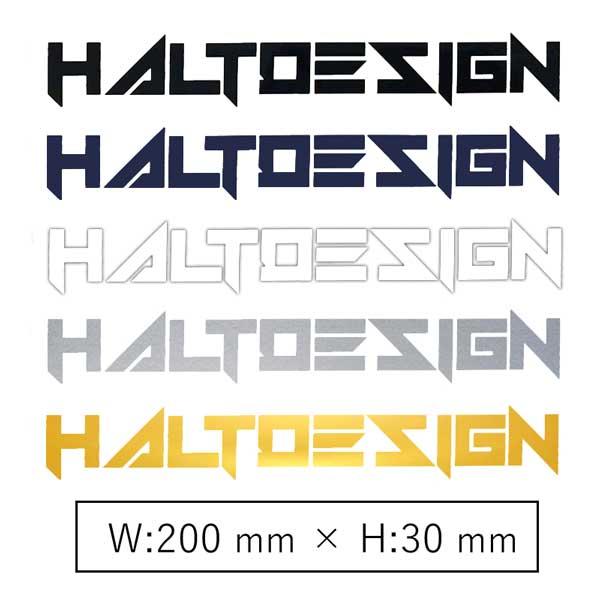 ステッカー HALT DESIGN ロゴ 1pcs  スパークル シール ドレスアップアイテム カー...