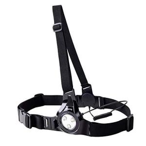 Suptig LEDライト LEDランニングライト 胸部ライトナイトランニング警告灯 300ルーメン USB充電 1260mAh内蔵充電式バッテリー