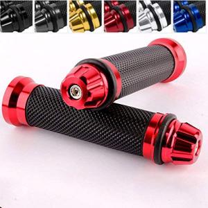 Karun 感触 ユニバーサルゴム多孔彫刻バイク用ハンドルグリップ用ダートバイクピットバイクモトクロスハンドグリップハンドグリップ