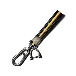 車専 用フック付きキーカラビナ 革キーホルダーストラップ 車キーチェーン 手作り 本革 編み込み レザー