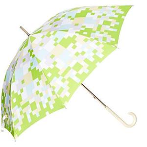 エスタ  しぶきあめ レディース グリーン 日本 親骨58cm
