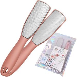 Moivi かかと 角質取り 日本国内検品/梱包 両面ヤスリ S字フック2個付属 2本セット かかとケア かくしつとり 足 角質 角質除