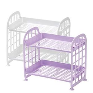 QINNKJIA デスク上置き棚 小物入れ デスクオーガナイザー 文房具 事務用品 化粧品 お菓子 収納 整理 2段 卓上収納ラック プラスチック 設