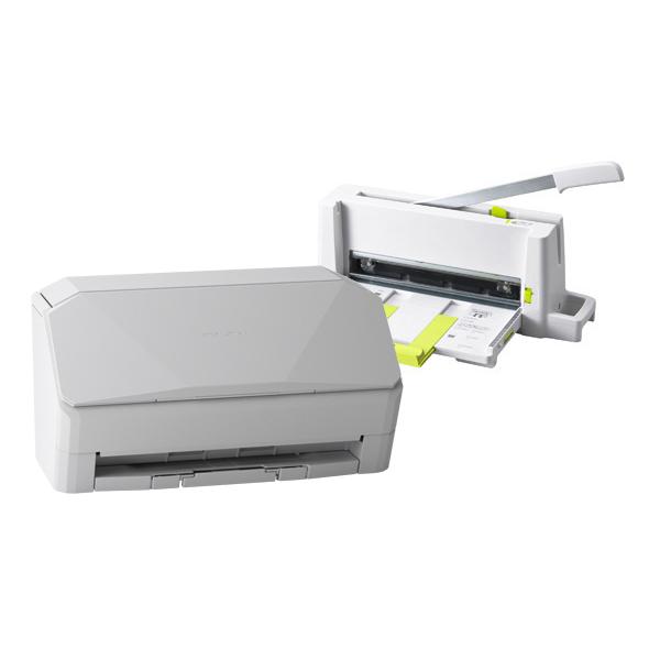ScanSnap iX2400（ホワイト） 断裁機 PK-213セット
