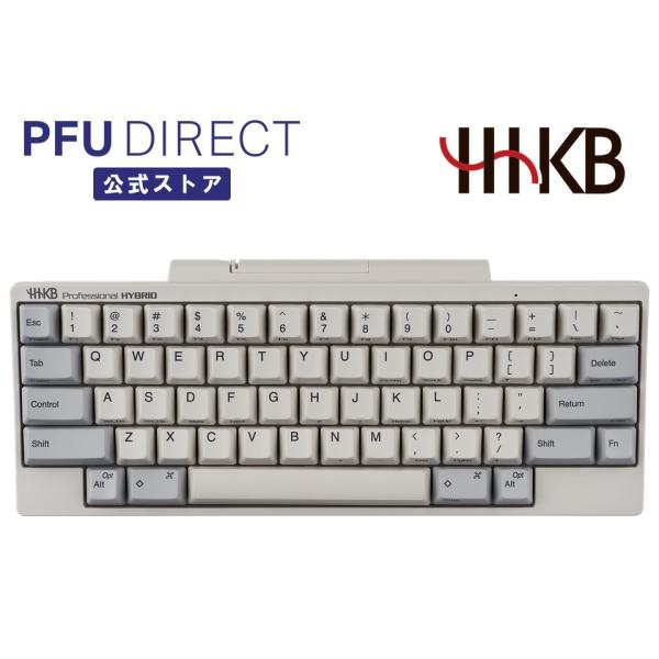 HHKB Professional HYBRID 英語配列／白 Bluetooth キーボード コン...