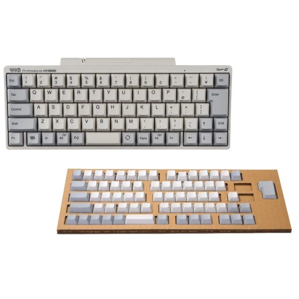 HHKB Professional HYBRID Type-S 日本語配列／白、無刻印キートップセッ...