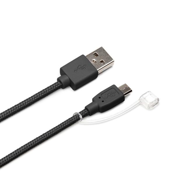 micro USBコネクタ USBタフケーブル 2.0m ブラック PG-MC20M01BK