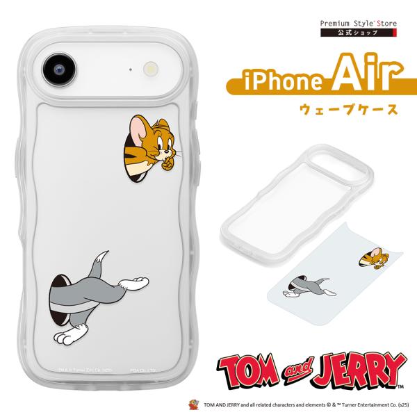 iPhoneAir 用 ウェーブケース トムとジェリー PG-W25CWH01TAJ