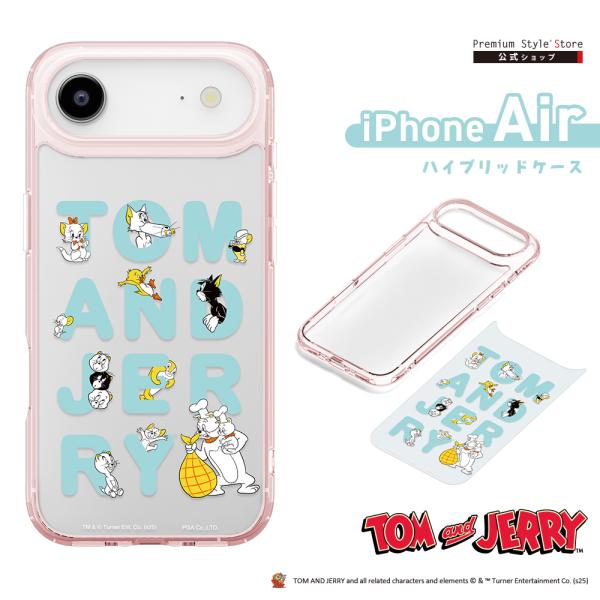 iPhoneAir 用 ハイブリッドケース トムとジェリー PG-W25CPT01TAJ