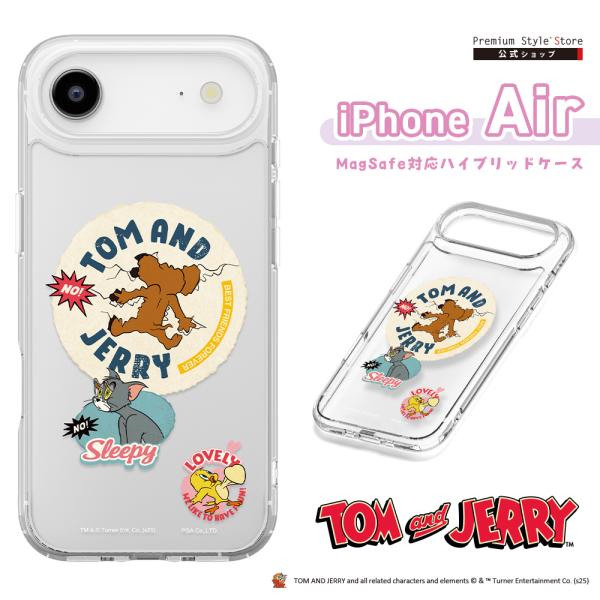 iPhoneAir 用 MagSafe対応 ハイブリッドケース トムとジェリー PG-W25CMH0...