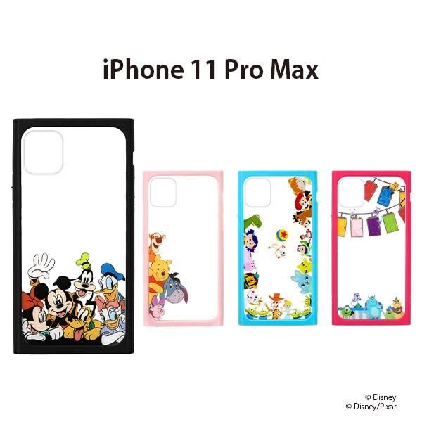 アウトレット iPhone 11 Pro Max  ケース カバー ディズニー ピンク ブラック ブ...