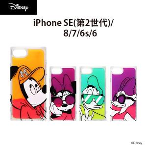 アウトレット iPhone SE3 SE2 8 7 6s 6 ケース カバー ディズニー ネオンサンド Disney iPhone用ケース｜pg-a