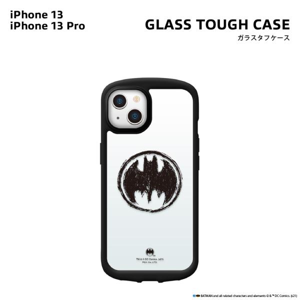 iPhone 13 13 Pro ケース カバー バットマン ブラック 黒 クリア 透明 クリアケー...