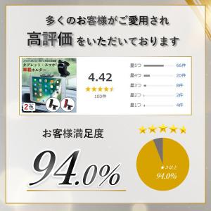 タブレットスタンド 車 タブレットホルダー 車...の詳細画像1
