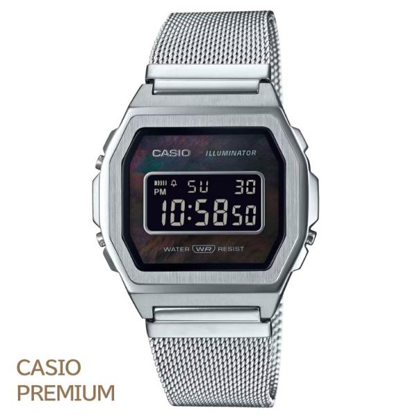 CASIO “STANDARD　PREMIUM” A1000M-1BJF シルバー/白蝶貝 カシオ ...