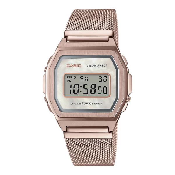 CASIO “STANDARD　PREMIUM” A1000MCG-9JF　ピーチゴールド/白蝶貝 ...