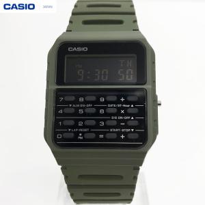 国内正規保証　CASIO “STANDARD” CA-53WF-3BJF オリーブ/カーキ カリキュレーター・電卓機能搭載 反転液晶　チープカシオ　計算機時計　カシオ　国内正規品