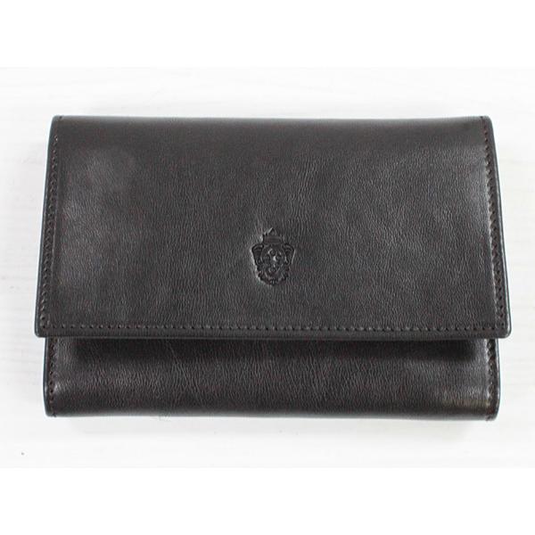 イ・メディチ　I MEDICI 231-Unisex wallet ブラック　3つ折り小財布　ベジタ...