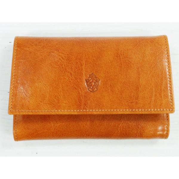 イ・メディチ　I MEDICI 231-Unisex wallet シャイニータン　3つ折り小財布　...