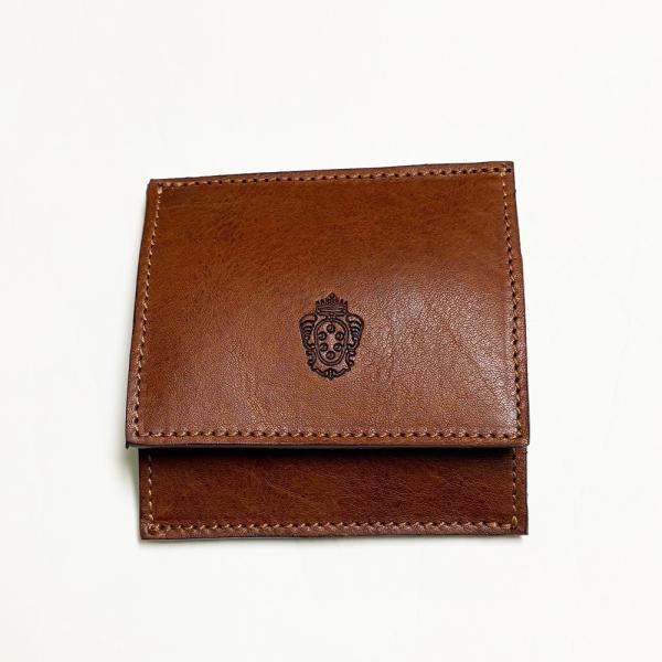 イ・メディチ　I MEDICI 313-Small coin box　ブラウン　コインウォレット　ベ...