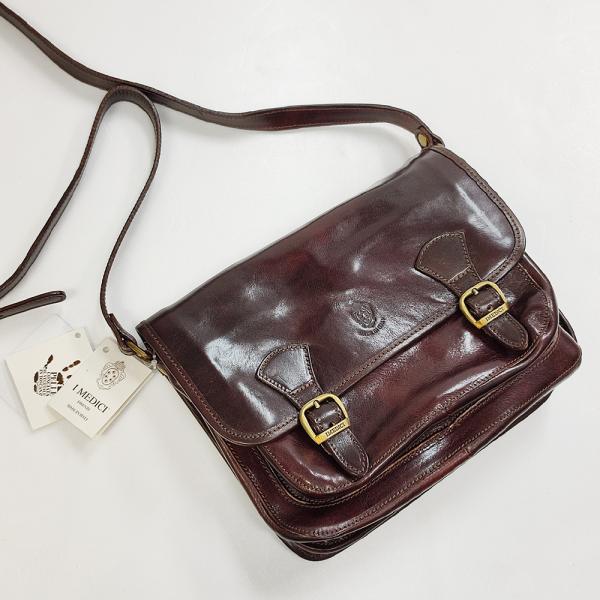イ・メディチ　I MEDICI "3525" 2-STRAP ショルダー DK.BROWN ダークブ...