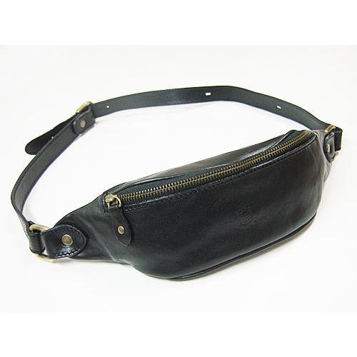 イ・メディチ　I MEDICI "850" FANNY PACK ブラック　イタリアンベジタブルタン...