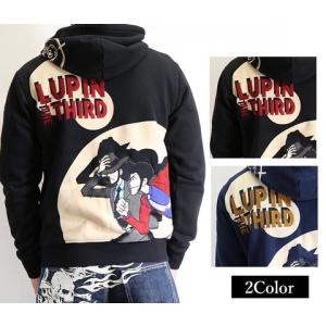 LUPIN THE THIRD ルパン三世 峰不二子 スカルクロスボーン刺繍 ロンT