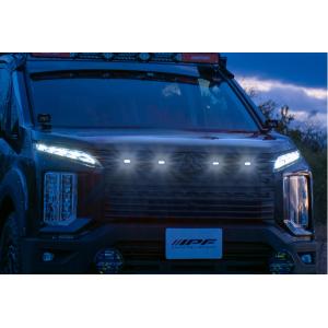 IPF グリルマーカー スモークレンズ/LEDホワイトマーカー仕様 三菱デリカD:5(ディーゼル車)...