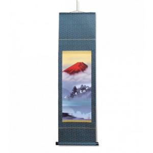 鈴村秀山 掛軸(尺幅)　「赤富士飛翔」　112879