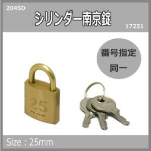 シリンダー南京錠鍵番指定　同一　25ミリ　2045D　入数1個　17251