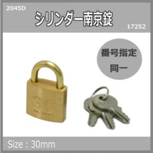 シリンダー南京錠鍵番指定　同一　30ミリ　2045D　入数1個　17252