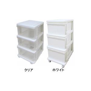 収納用品　シーズユニット3段　クリア・SIU-3-CL
