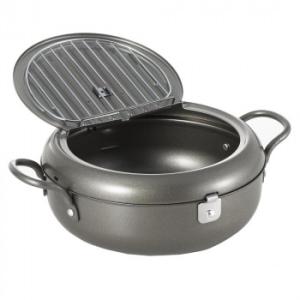 天壱 フタ付天ぷら鍋 22cm SJ2135